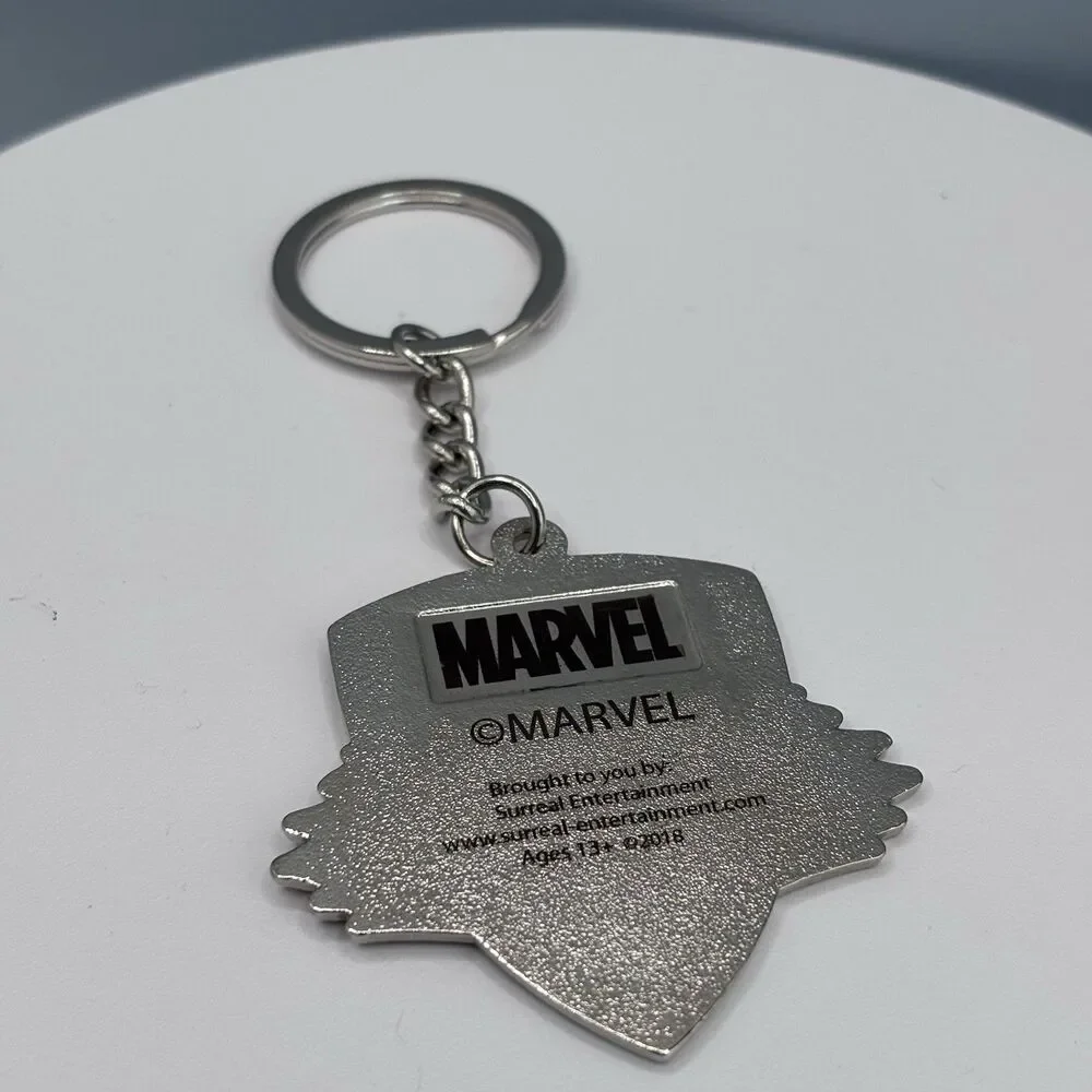 Marvel Rocket Raccoon Metal Enamel Keychain Surreal Entertainment 2018 Collectib
